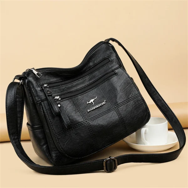 Fashion Luxurious Designer Crossbody Pu Leather Soft Messenger Bag