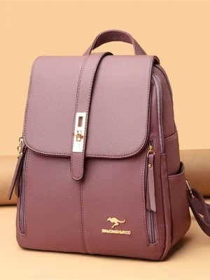 Luxury Designer Vintage Leather Eco-Backpack