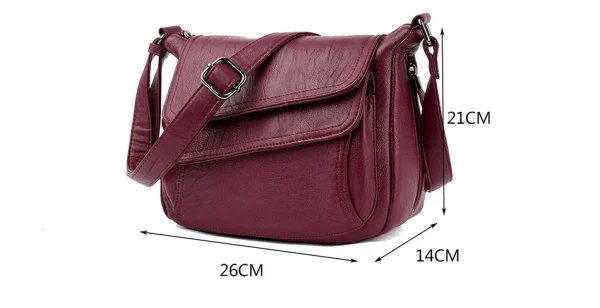 Summer Style Soft Leather Luxury Designer Shoulder Crossbody Bag