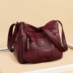 Luxurious Designer Pu Leather Soft Crossbody Bag