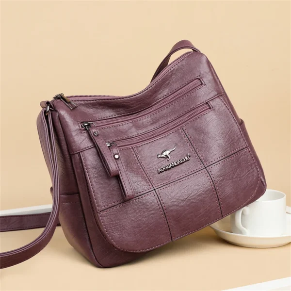 Luxurious Designer Pu Leather Soft Crossbody Bag