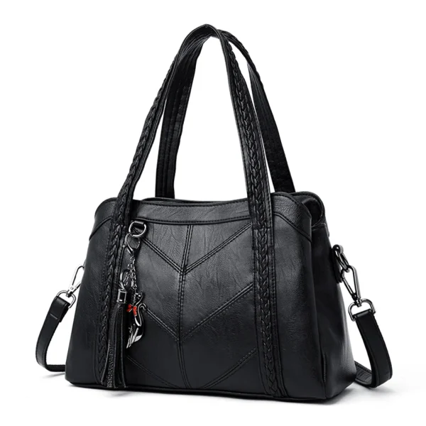 3 Layers Sac A Main High Quality Leather Luxury Handbag