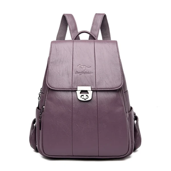 High Capacity Soft Leather School Bags for Teenage