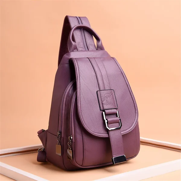 Multifunction Soft Leather Women's Backpack: Eco Chic