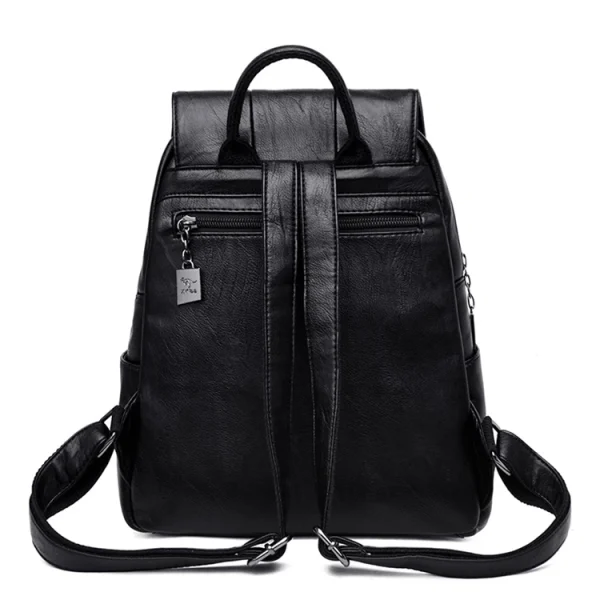 High Capacity Soft Leather School Bags for Teenage