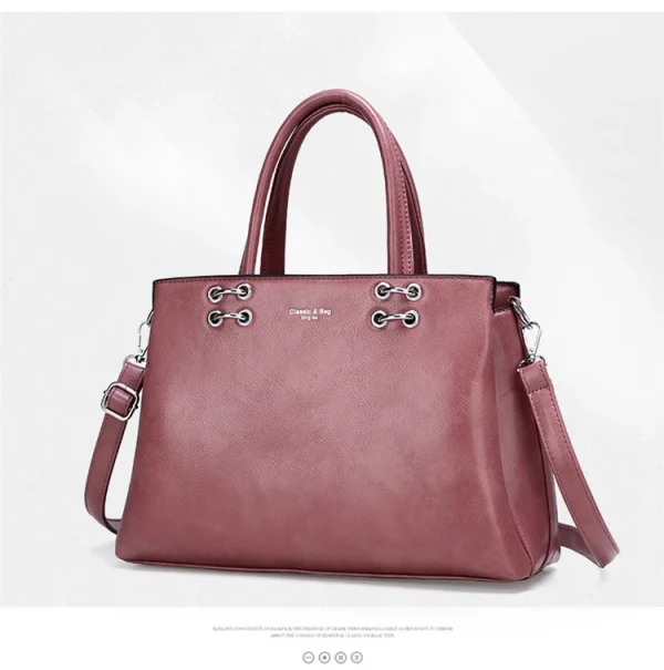 Luxury Top-Handle High Quality Pu Leather Shoulder Bag