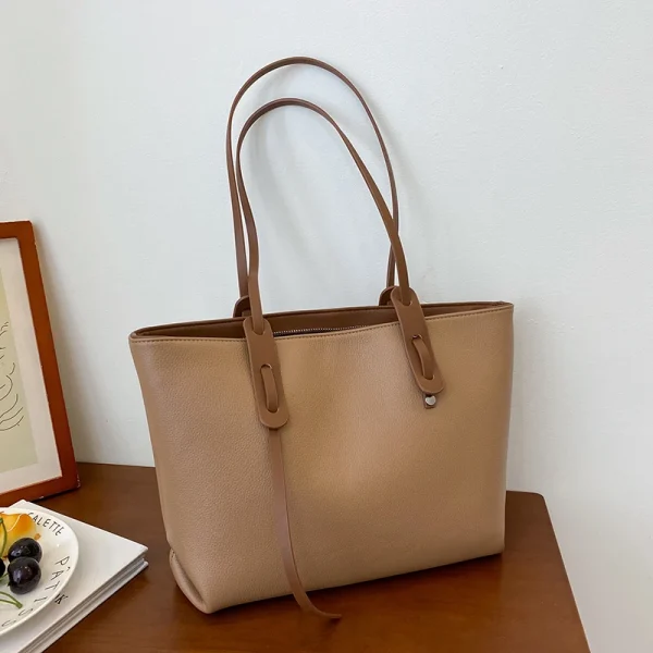 large capacity high quality PU leather shoulder bags