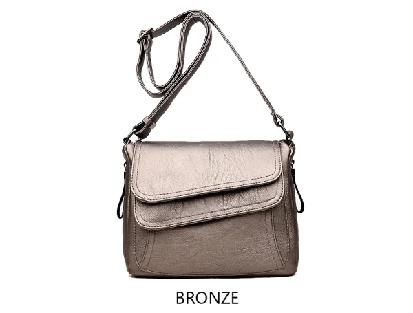 Summer Style Soft Leather Luxury Designer Shoulder Crossbody Bag