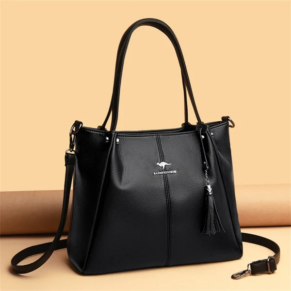 Luxury Branded Designer Real Cowhide Leather Elegant Tote