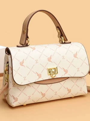 High Quality Leather Luxury Shoulder Handbags Square Messenger Bag