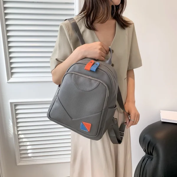 High-quality Soft Leather Backpack