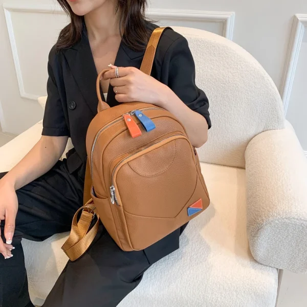 High-quality Soft Leather Backpack