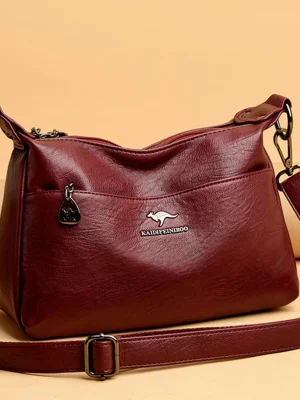 Ladies-Bilayer-Multi-pocket-Messenger-Bag-High-Quality-Soft-PU-Leather-Shoulder-Bags-Casual-Crossbody-Bags
