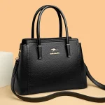 Large Capacity Retro Women Luxury PU Leather Handbag
