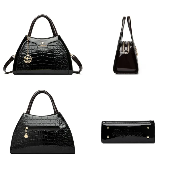 Luxury Design Chic Croc-Patterned Eco-Bag