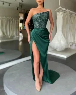 Mermaid Chiffon Floor-Length 2024 New Sequined Classic Prom Dress