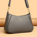 Luxurious Soft PU Shoulder High-quality Multi-pocket Solid Color Bags