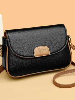 New-Flip-cover-Shopping-Bag-Retro-Casual-Lady-Underarm-Handbag-Stone-Pattern-Shoulder-Bag-Female-Leather