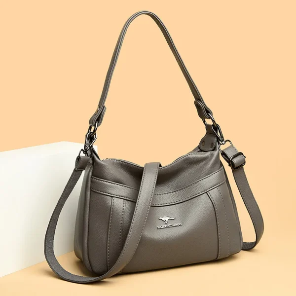 High Quality Leather Multi-pockets  Crossbody Bag