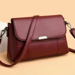 Luxury Vintage  Women Soft Leather Shoulder Crossbody Bag