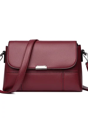 Luxury Vintage  Women Soft Leather Shoulder Crossbody Bag