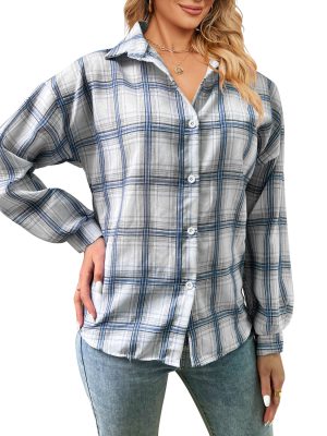 Bishop Sleeves Plaid Shirt: Women's Fall/Winter Style