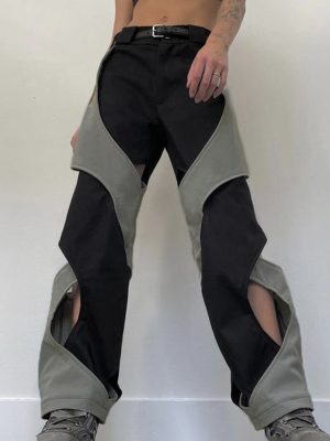Chic Cross Design High Waist Pants: Summer Casual
