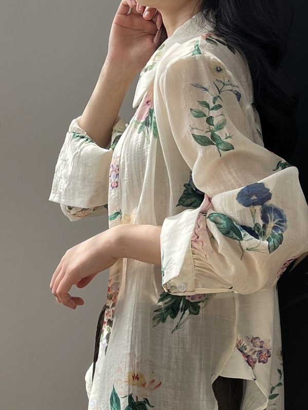 Women’s French Floral Shirt