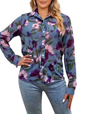 Printed Floral Shirt: Women's Spring/Summer Clothing