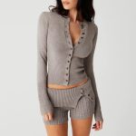Sexy Street Slim Fit Slimming Breasted Woolen Small Cardigan