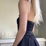 Dark Mesh Rhinestone Halter: Sexy Slim Sling