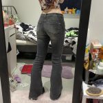 Urban Women Clothing Gray High Waist Slim Slimming Micro Elastic Jeans