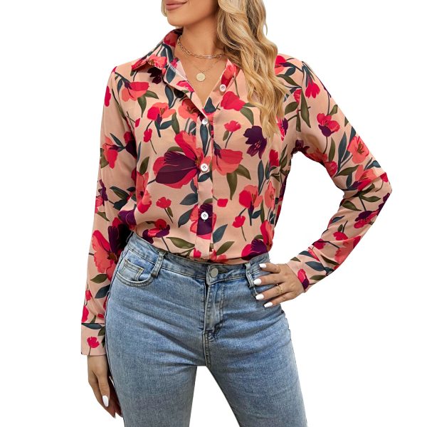 Printed Floral Shirt: Women's Spring/Summer Clothing