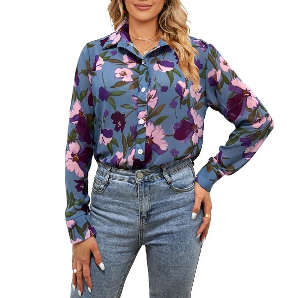 Printed Floral Shirt: Women's Spring/Summer Clothing