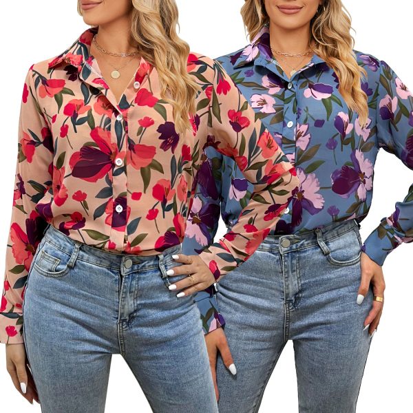 Printed Floral Shirt: Women's Spring/Summer Clothing