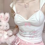 Sweet Rabbit Bow Vest: Slim Fit Sexy Style