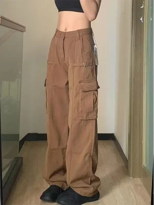 Oversized-Vintage-90S-Cargo-Pants-Women-s-Fashion-Low-Waist-Trousers-Autumn-Overalls-Baggy-Straight-Jeans-1