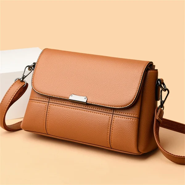 Luxury Vintage  Women Soft Leather Shoulder Crossbody Bag