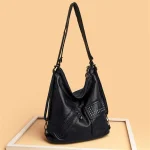 Vintage Style Soft Leather Large Capacity Shoulder Bag