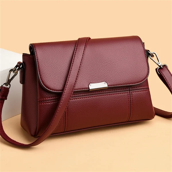 Luxury Vintage  Women Soft Leather Shoulder Crossbody Bag