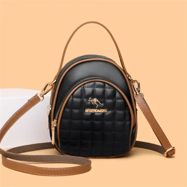 Elegant Soft Leather  Designer Crossbody Bag