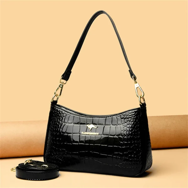 High Quality Patent Vintage Elegant Female Crossbody Messenger Bag