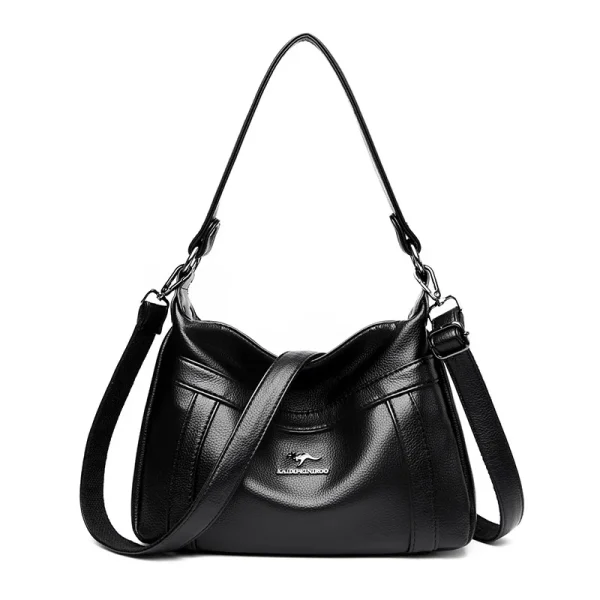 High Quality Leather Multi-pockets  Crossbody Bag