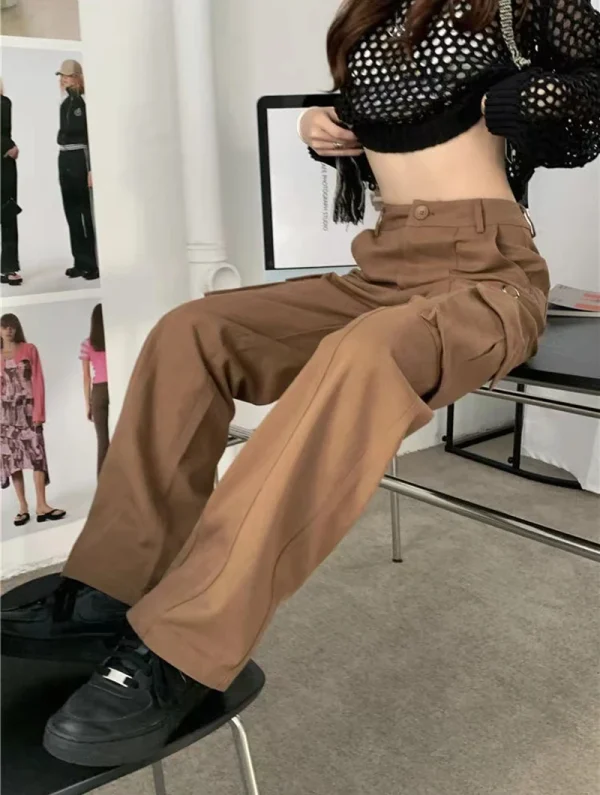 Oversized Vintage 90S Cargo Low Waist Trousers