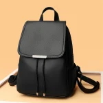 Large Capacity Leather Schoolbag Eco Chic Backpack
