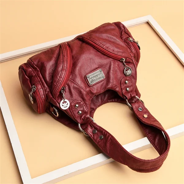 Luxury Vintage Designer Soft Leather Shoulder Top-handle Bags