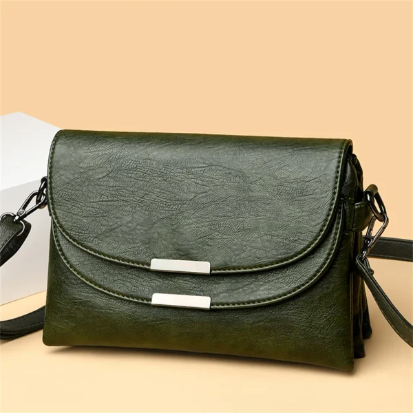 High Quality Luxury Designer  Leather Solid Crossbody Sac