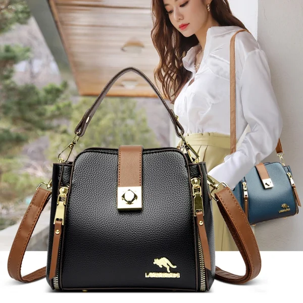 Luxury Cowhide High Capacity Handbag