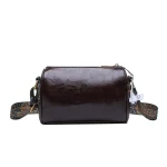 Oil Wax Leather Vintage Crossbody PU Leather Cell Phone Shoulder Bag