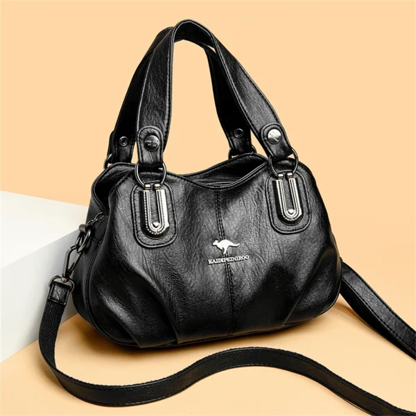 3 Layers Large Capacity High Quality Designer Soft Leather Handbag